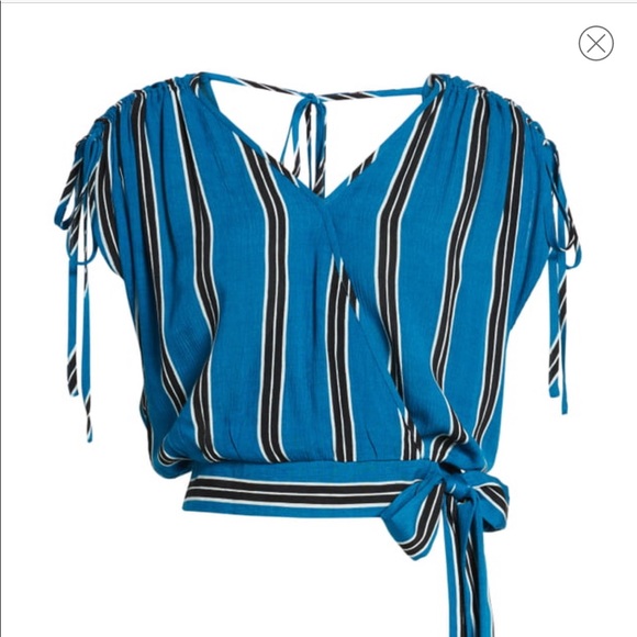 NWT Band of Gypsies striped crop top - Picture 1 of 8